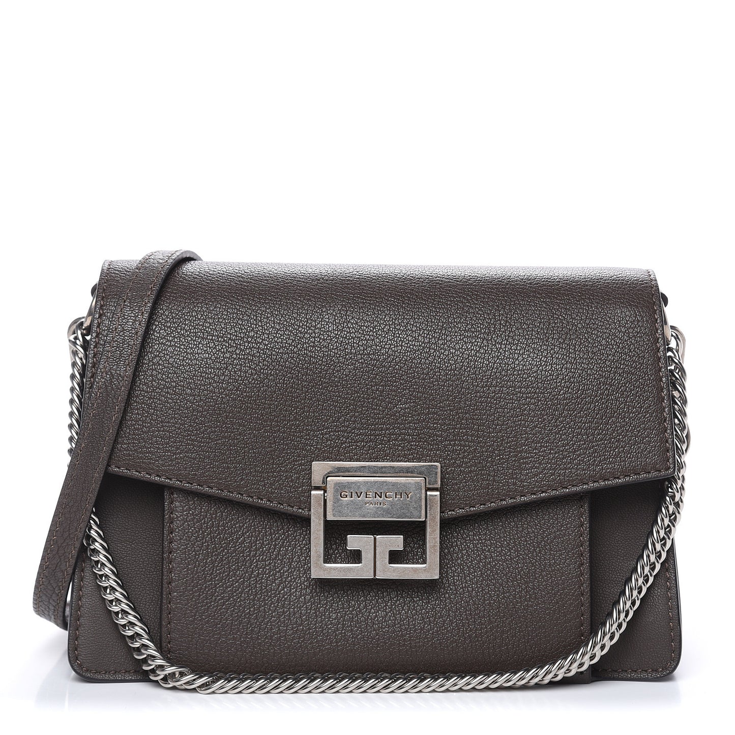 Goatskin Small GV3 Shoulder Bag Heather Grey