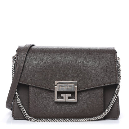Givenchy Goatskin Small GV3 Shoulder Bag Heather Grey 1 of 9
