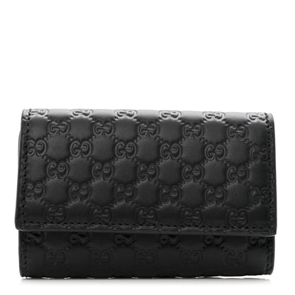 Gucci Microguccissima 6 Key Holder Case Black 1 of 7