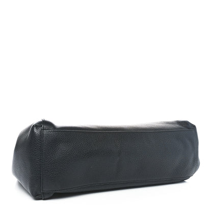 Gucci Pebbled Calfskin Lady Tassel Top Handle Bag Black 4 of 10