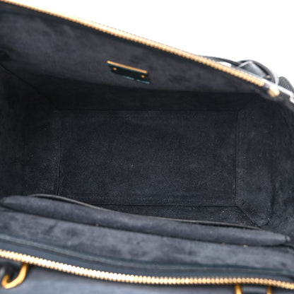 Celine Grained Calfskin Micro Belt Bag Navy Blue 5 of 10