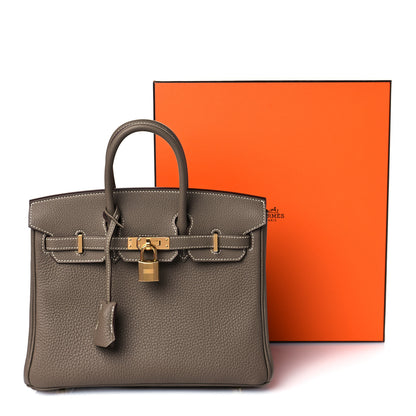 Hermes Togo Birkin 25 Etoupe 33 of 33