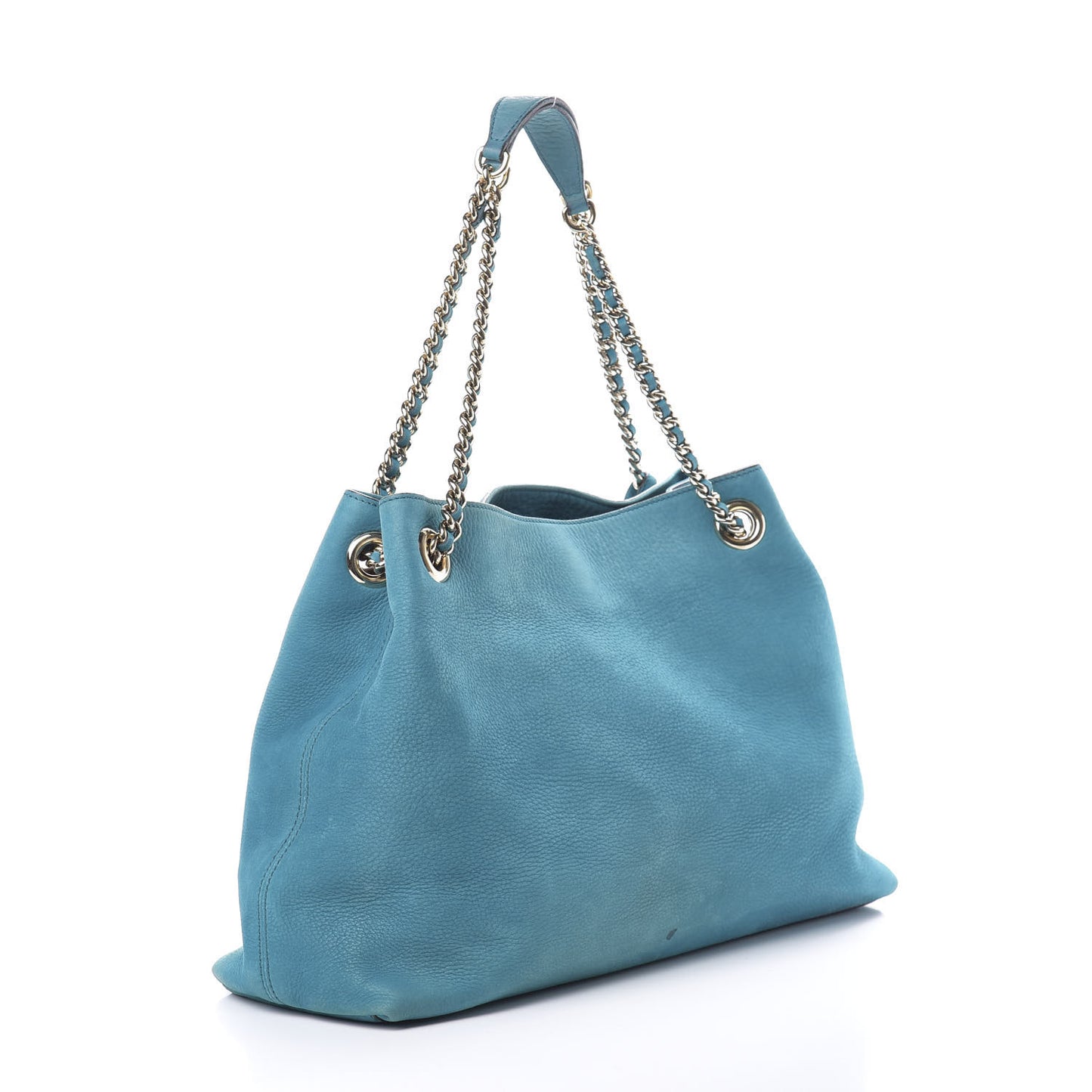 Vitello Range Medium Soho Chain Shoulder Bag Deep Cobalt