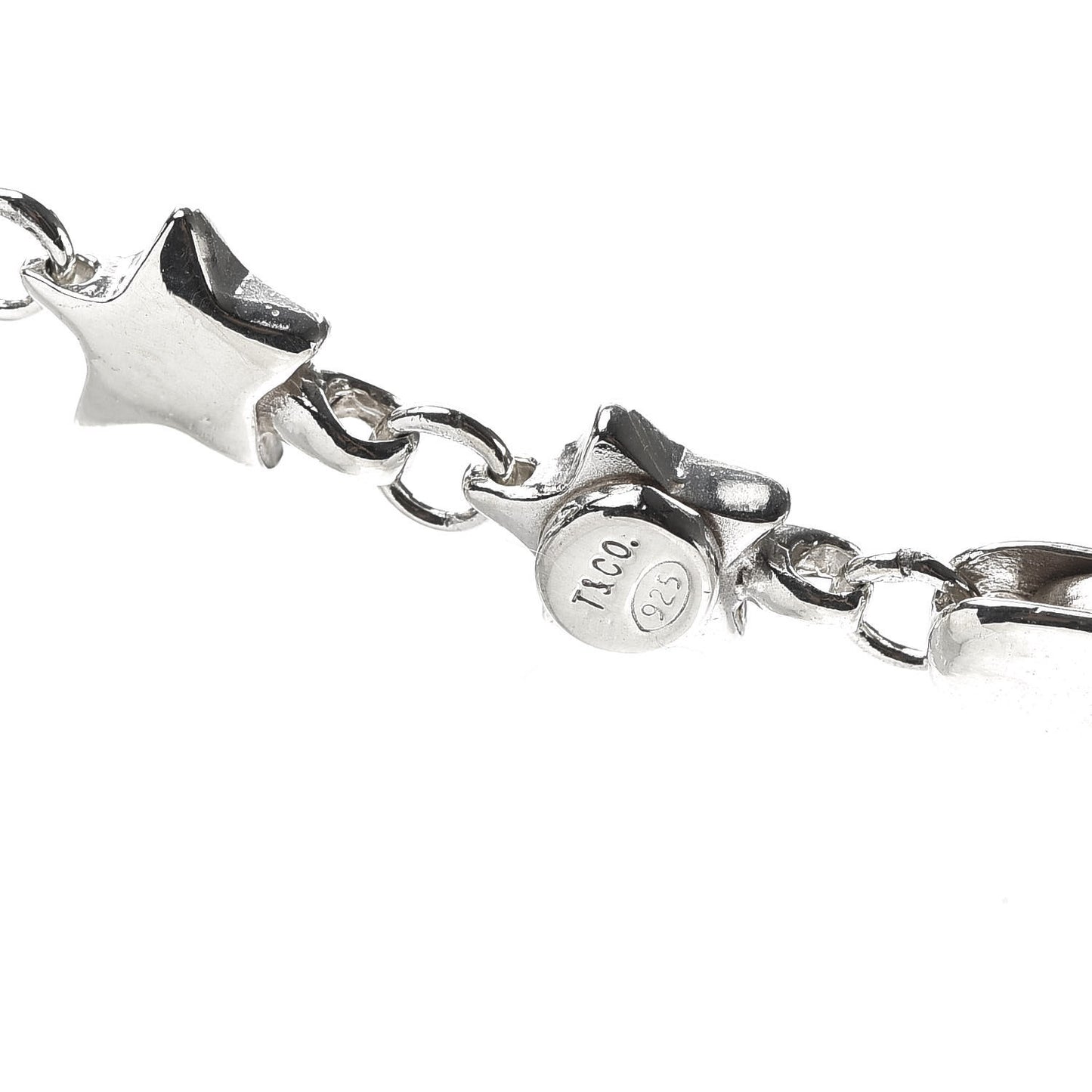Sterling Silver Star Link Necklace