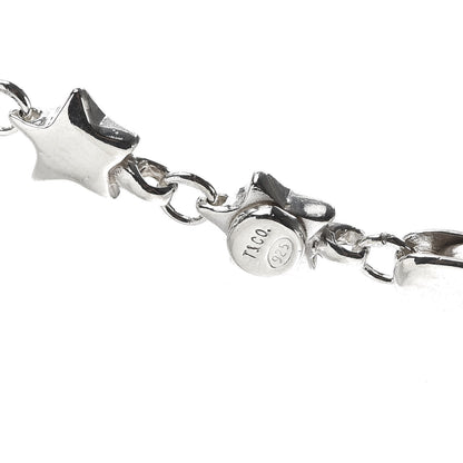 Tiffany Sterling Silver Star Link Necklace 4 of 5