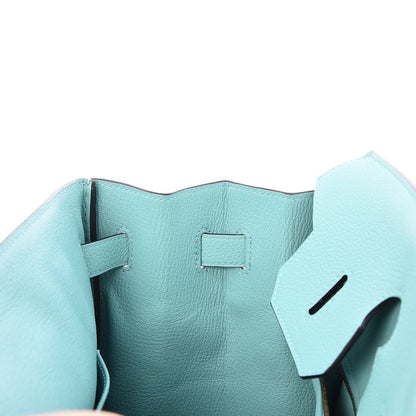 Hermes Togo Birkin 35 Bleu Atoll 24 of 37