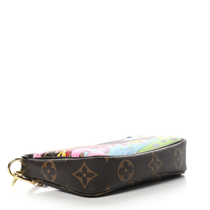 Louis Vuitton Monogram 2021 Christmas Animation Japanese Garden Mini Pochette Accessories Wisteria Pink 4 of 7