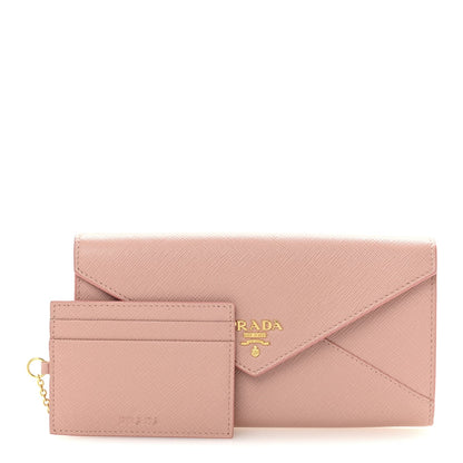 Prada Saffiano Envelope Wallet Orchidea 3 of 12