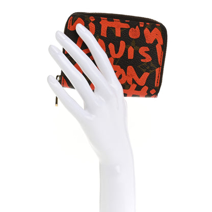 Louis Vuitton Monogram Graffiti Zippy Coin Purse Orange 2 of 11