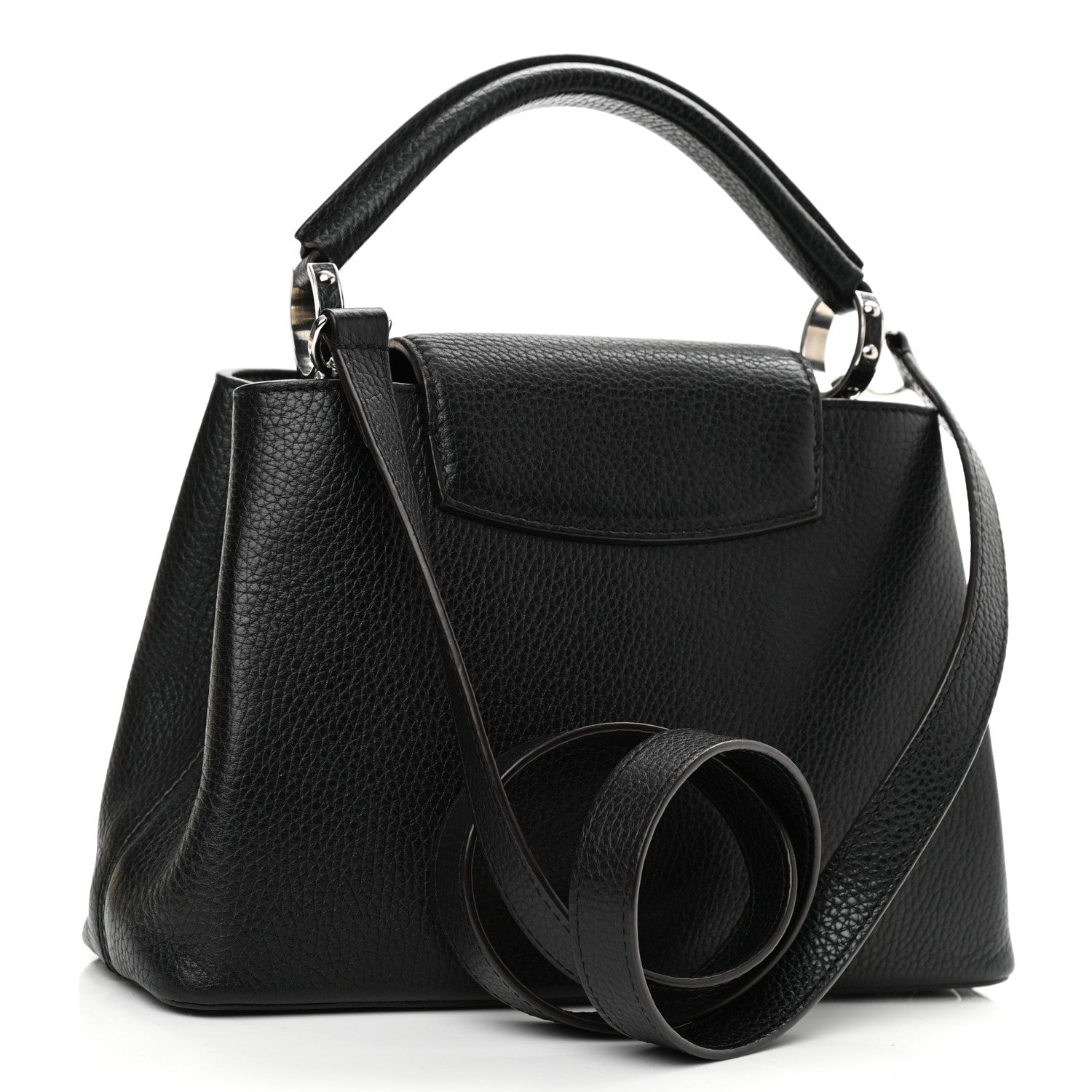 Louis Vuitton Taurillon Capucines BB Black 3 of 8