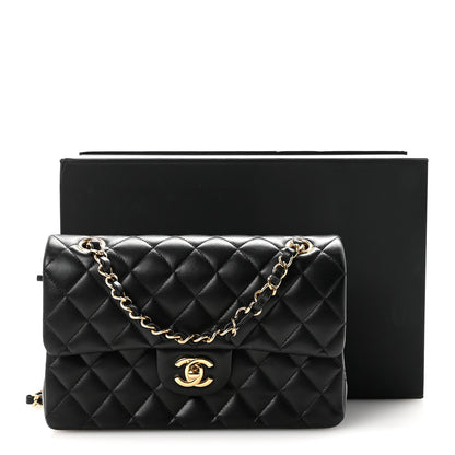 Chanel Lambskin Quilted Small Double Flap Black 11 of 11