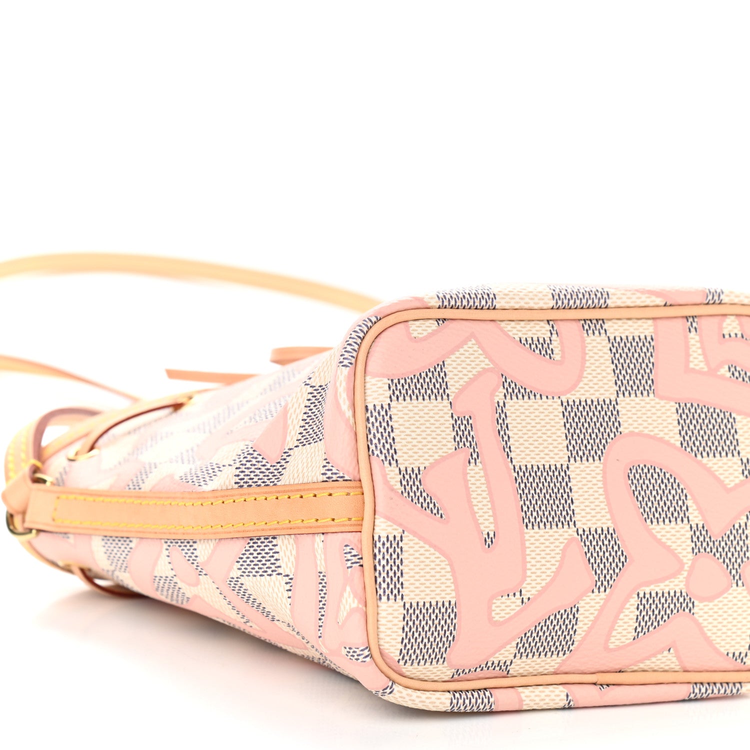 Louis Vuitton Damier Azur Tahitienne Nano Noe Rose Ballerine 8 of 9