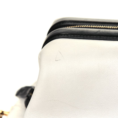 Celine Satin Calfskin Long Frame Doctor Bag Black Cream 6 of 9