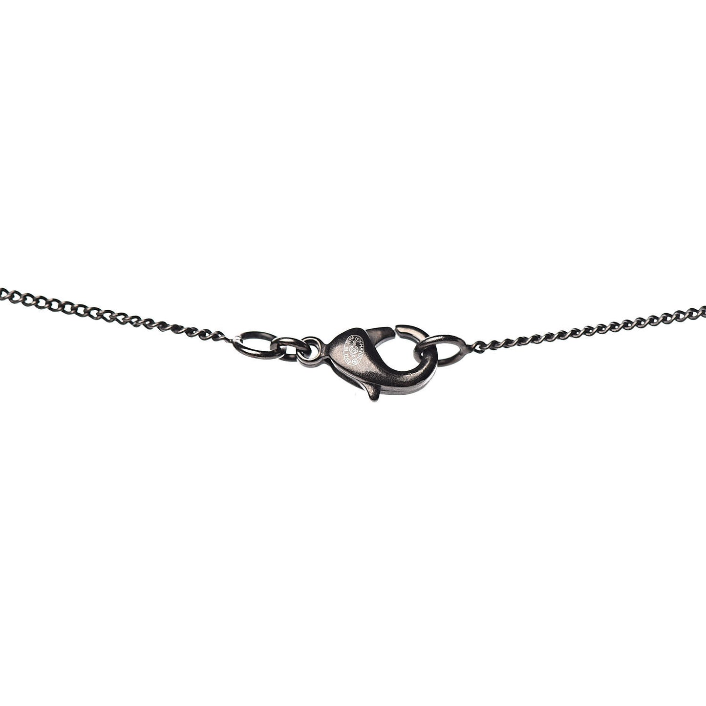 Crystal CC Necklace Black