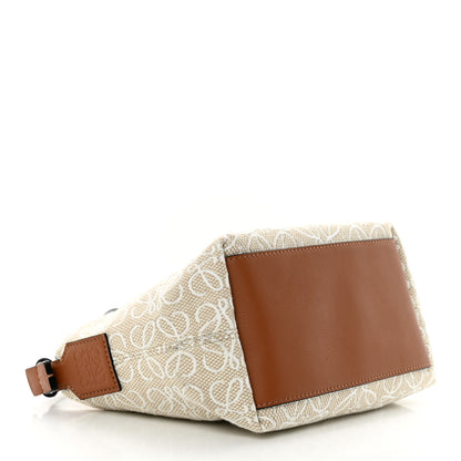 Loewe Jacquard Anagram Calfskin Small Cubi Bag Ecru Tan 4 of 11