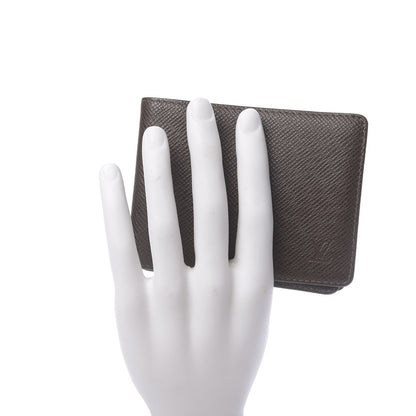 Louis Vuitton Taiga Mens Billfold Wallet 3 Flaps Grizzli 2 of 6