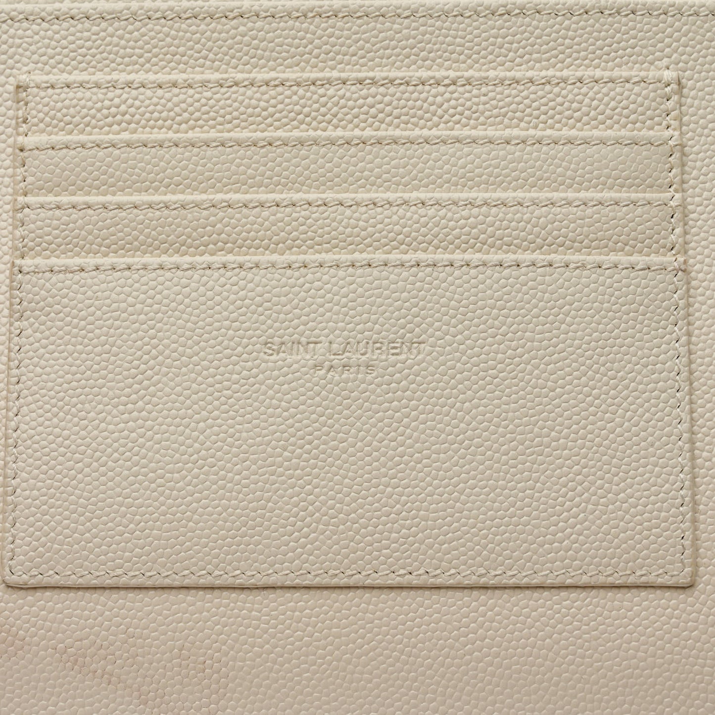 Grain De Poudre Chevron Monogram Large Bill Pouch Blanc Vintage