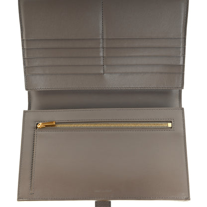 Celine Grained Calfskin Large Multifunction Strap Wallet Pebble Mineral 5 of 8