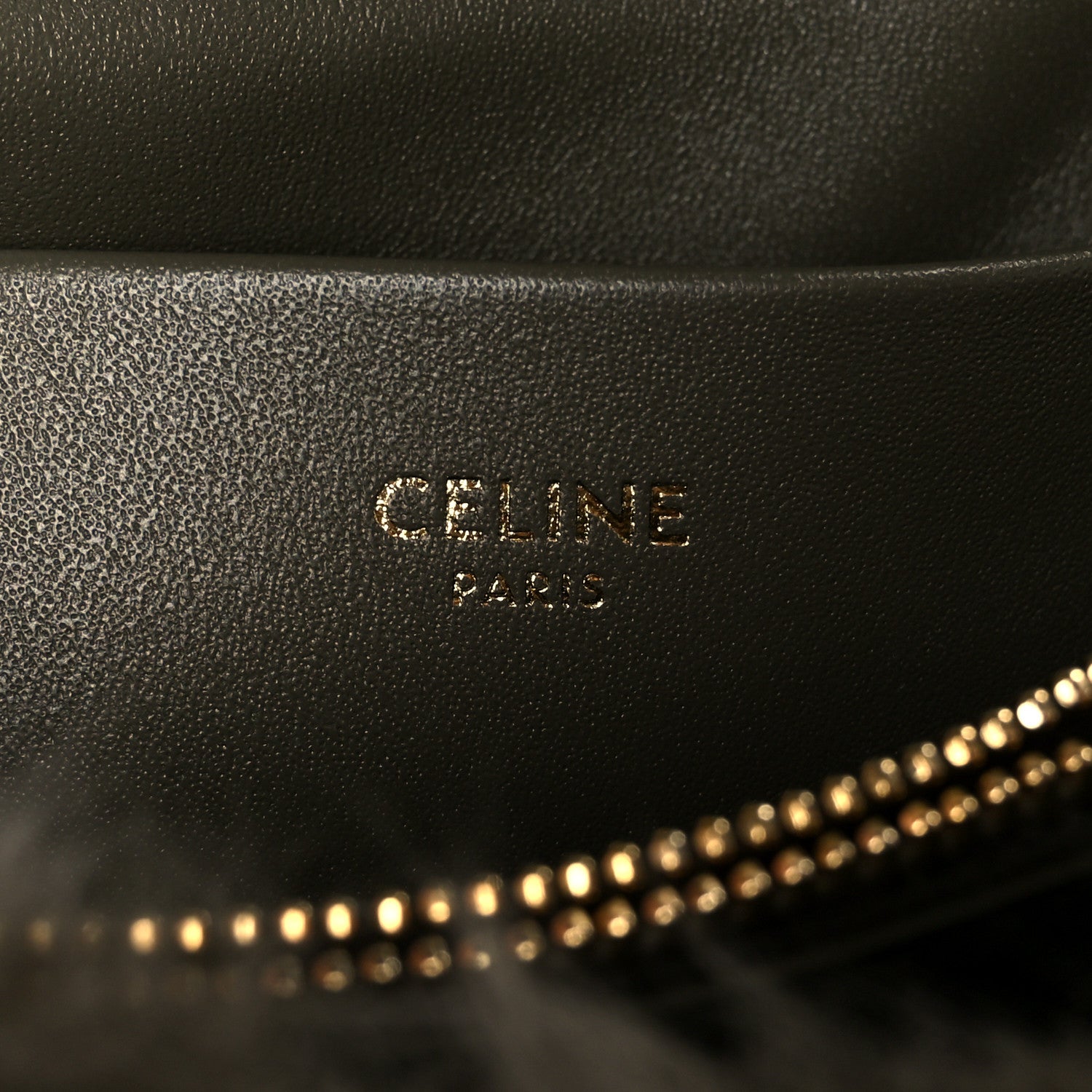 Celine Shearling Suede Calfskin Teen Nino Golden Khaki 7 of 10