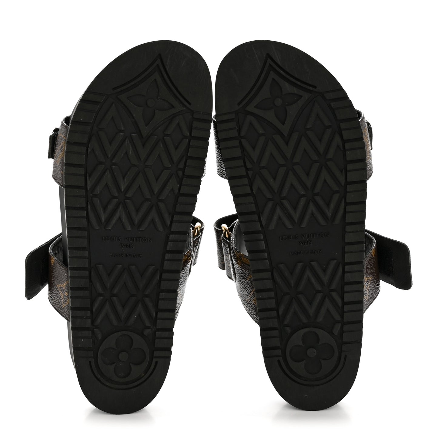 Monogram Bom Dia Mule Sandals 38 Black