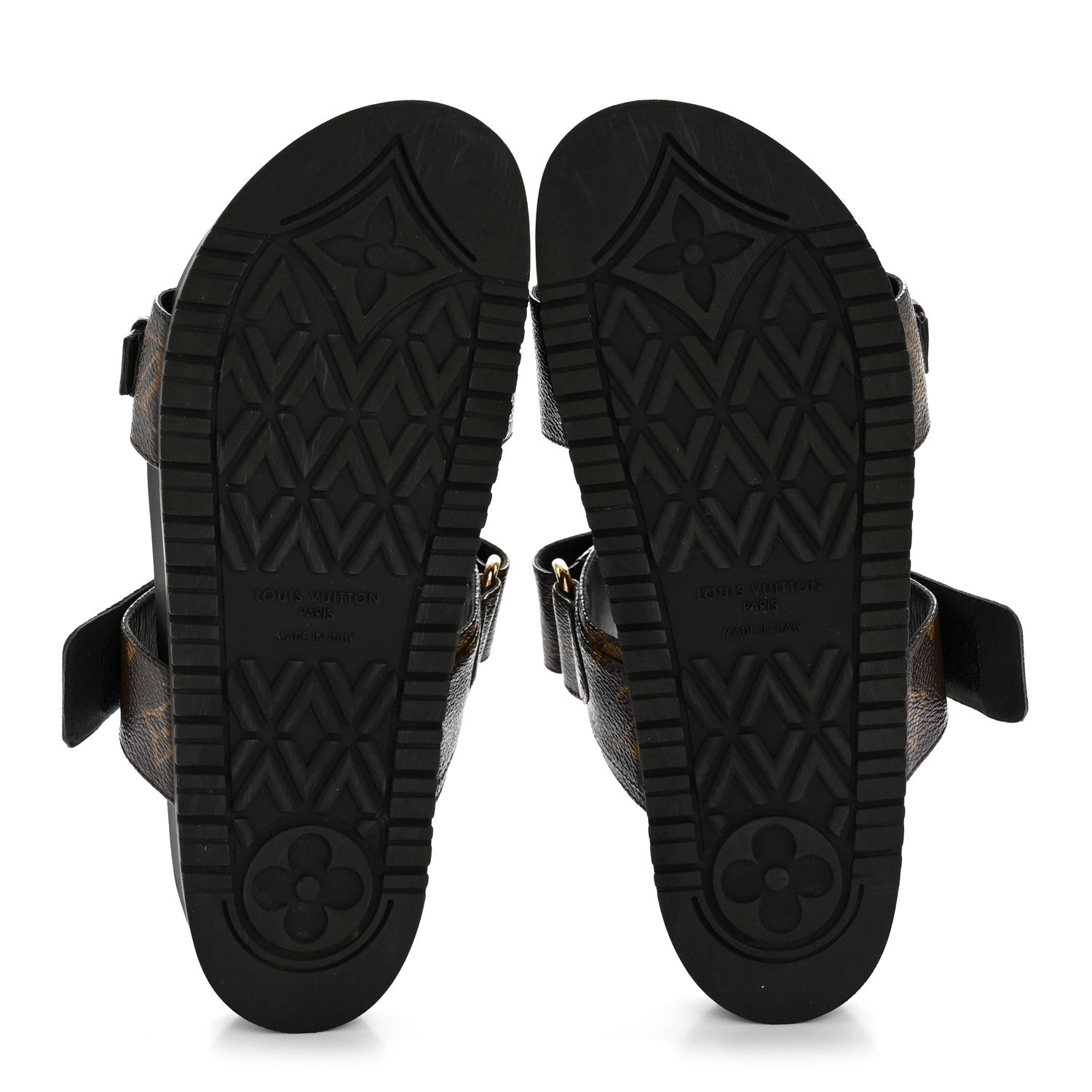 Louis Vuitton Monogram Bom Dia Mule Sandals 38 Black 6 of 12