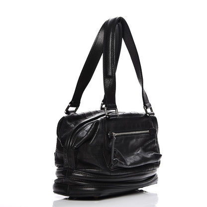 Chanel Distressed Caviar Outdoor Bowler Black 3 of 11
