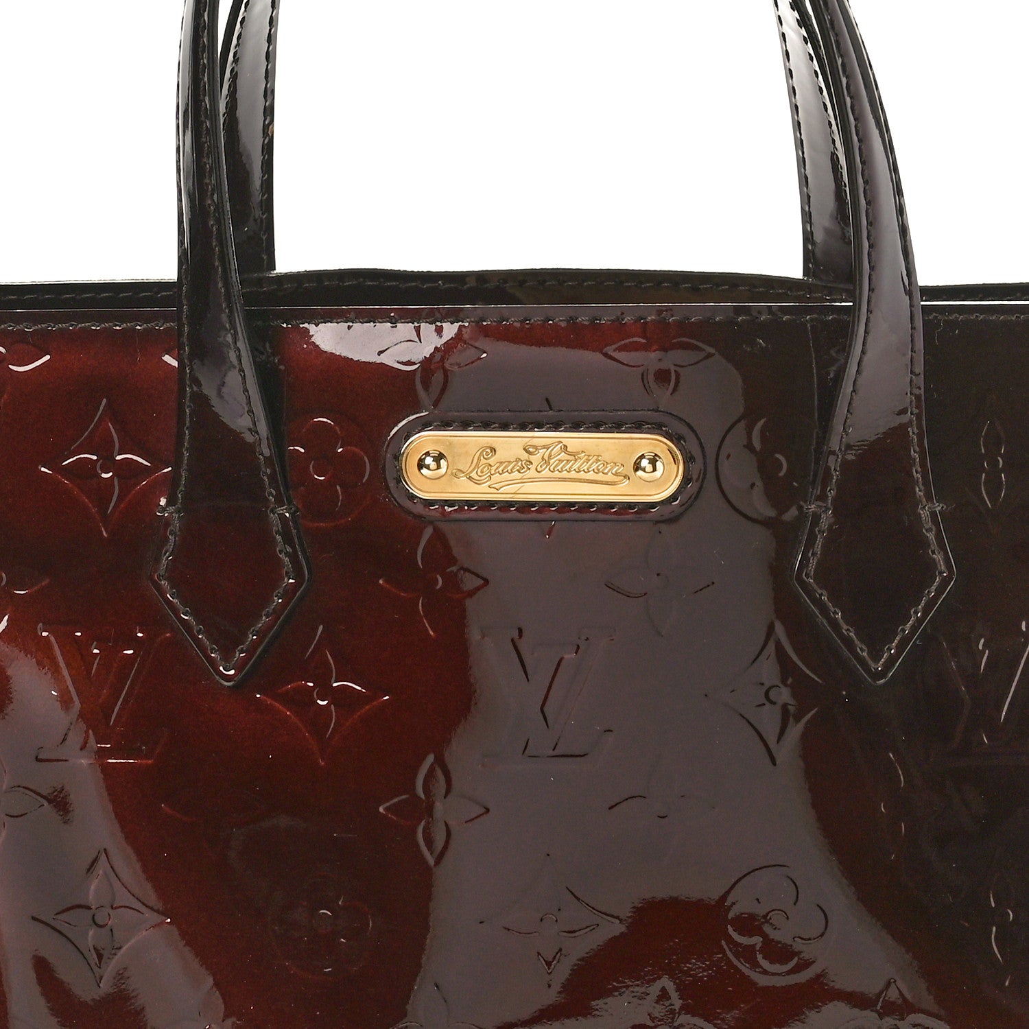 Louis Vuitton Vernis Wilshire PM Amarante 7 of 9