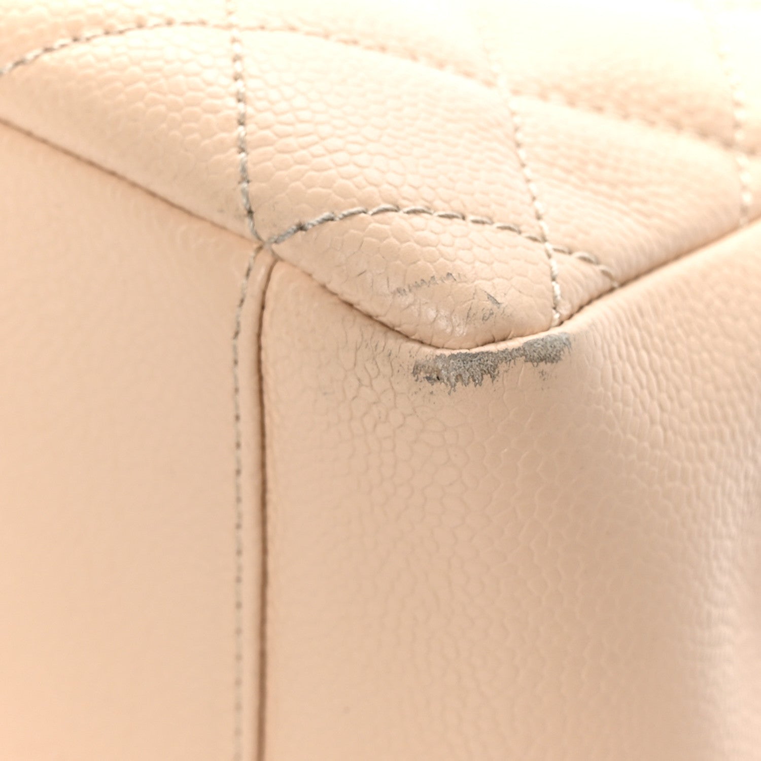 Chanel Caviar Quilted Grand Shopping Tote GST Beige Clair 9 of 13