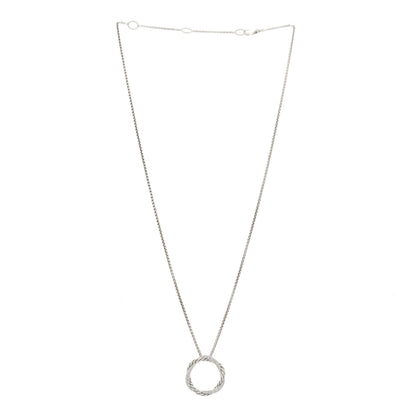 David Yurman Sterling Silver Diamond Petite Infinity Pendant Necklace 1 of 6
