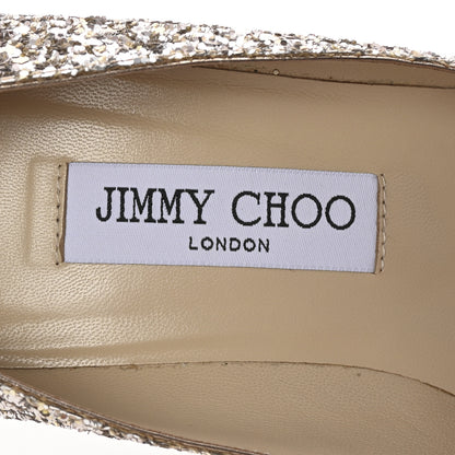 Jimmy Choo Coarse Glitter Degrade Romy 60 Pumps 37 Champagne 8 of 8