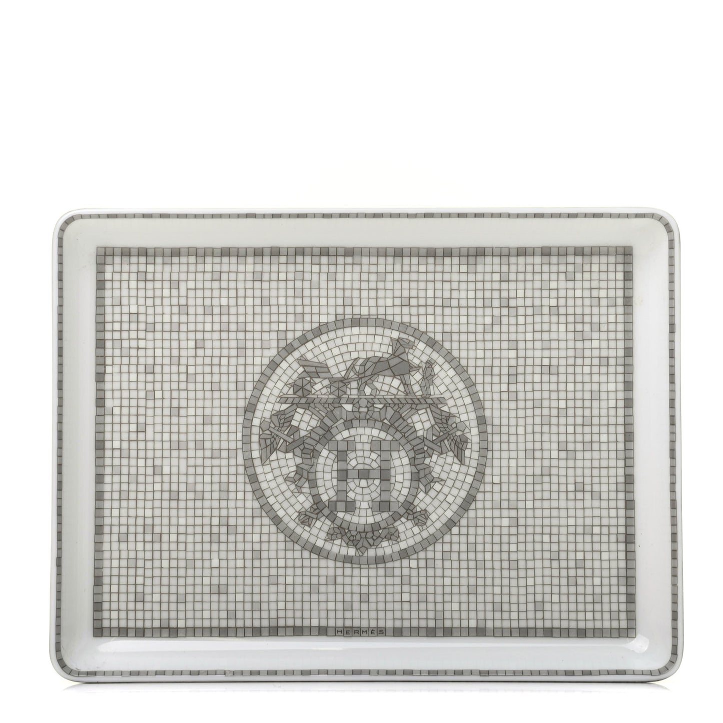 Porcelain Mosaique Au 24 Sushi Plate Platine