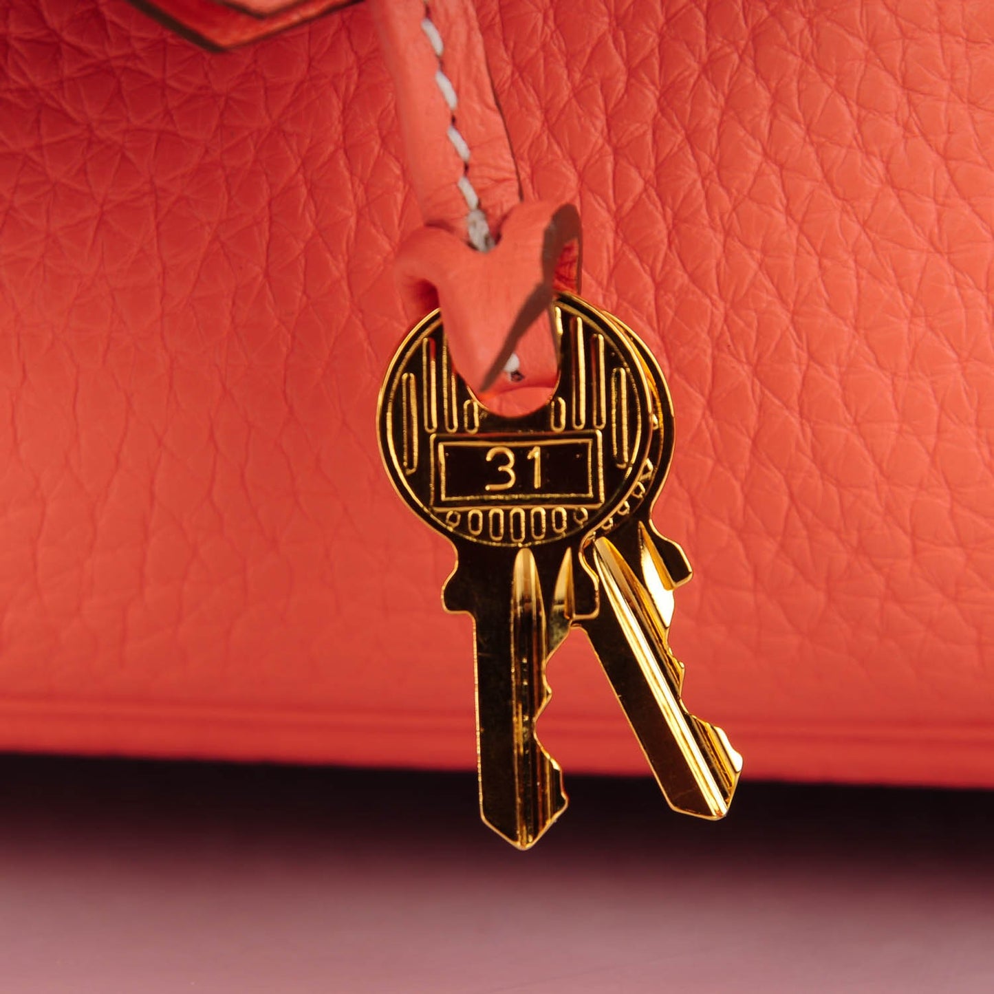 Taurillon Clemence Birkin 40 Rose Thè