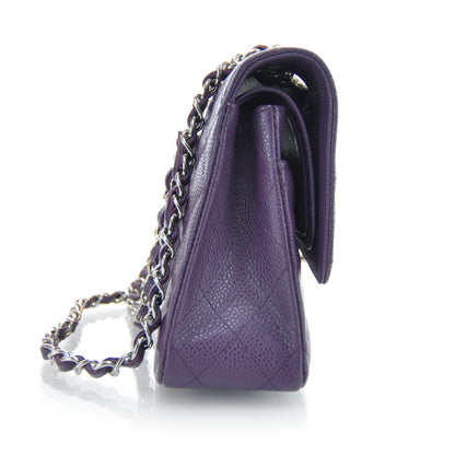 Chanel Caviar Medium Double Flap Purple 4 of 8