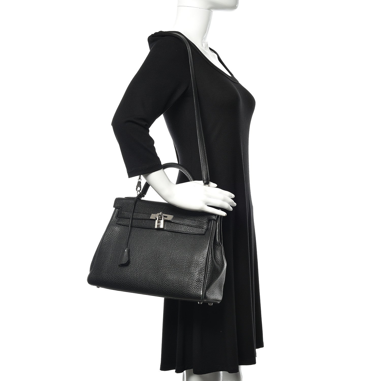 Hermes Togo Kelly Retourne 32 Black 2 of 41