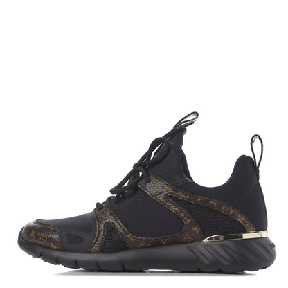 Louis Vuitton Technical Nylon Monogram Rubber Aftergame Sneakers 35.5 Black 1 of 9
