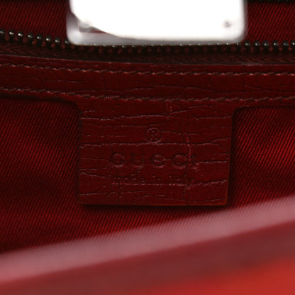 Gucci Monogram Bamboo Bullet Bag Red 6 of 11