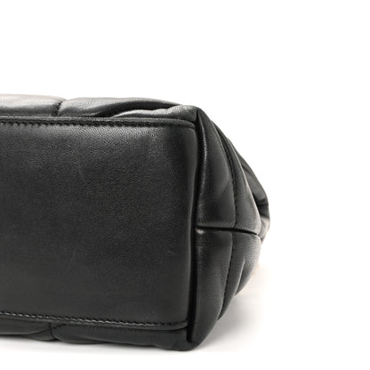 Saint Laurent Lambskin Quilted Small Loulou Puffer Monogram Chain Satchel Black 17 of 17