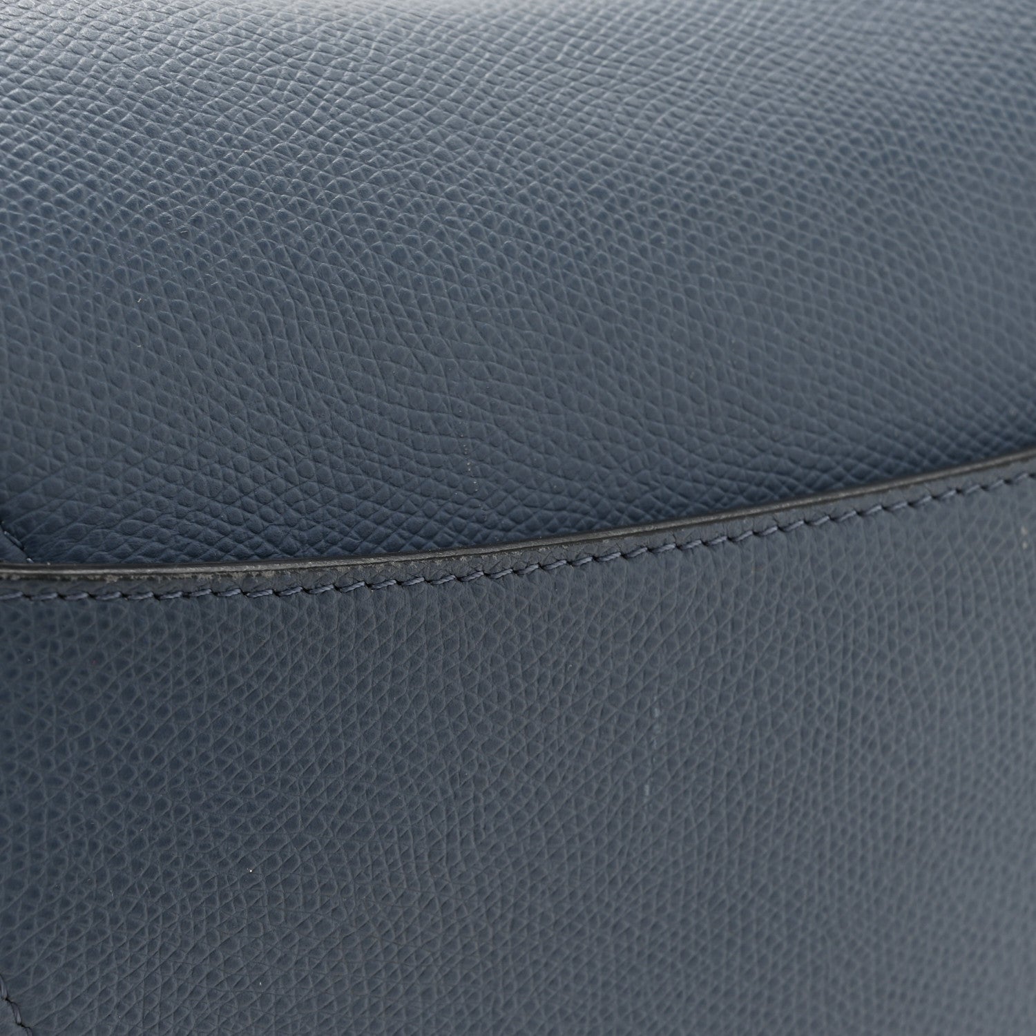 Christian Dior Grained Calfskin Saddle Bag Denim Blue 14 of 14