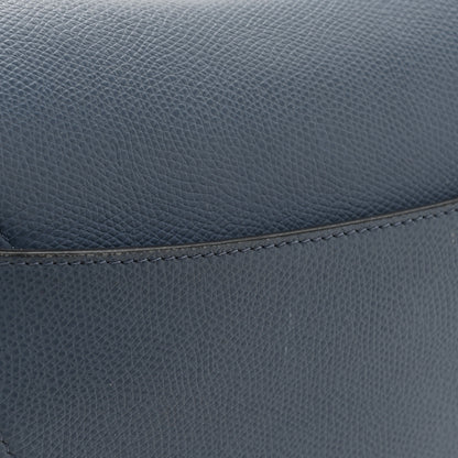 Christian Dior Grained Calfskin Saddle Bag Denim Blue 14 of 14