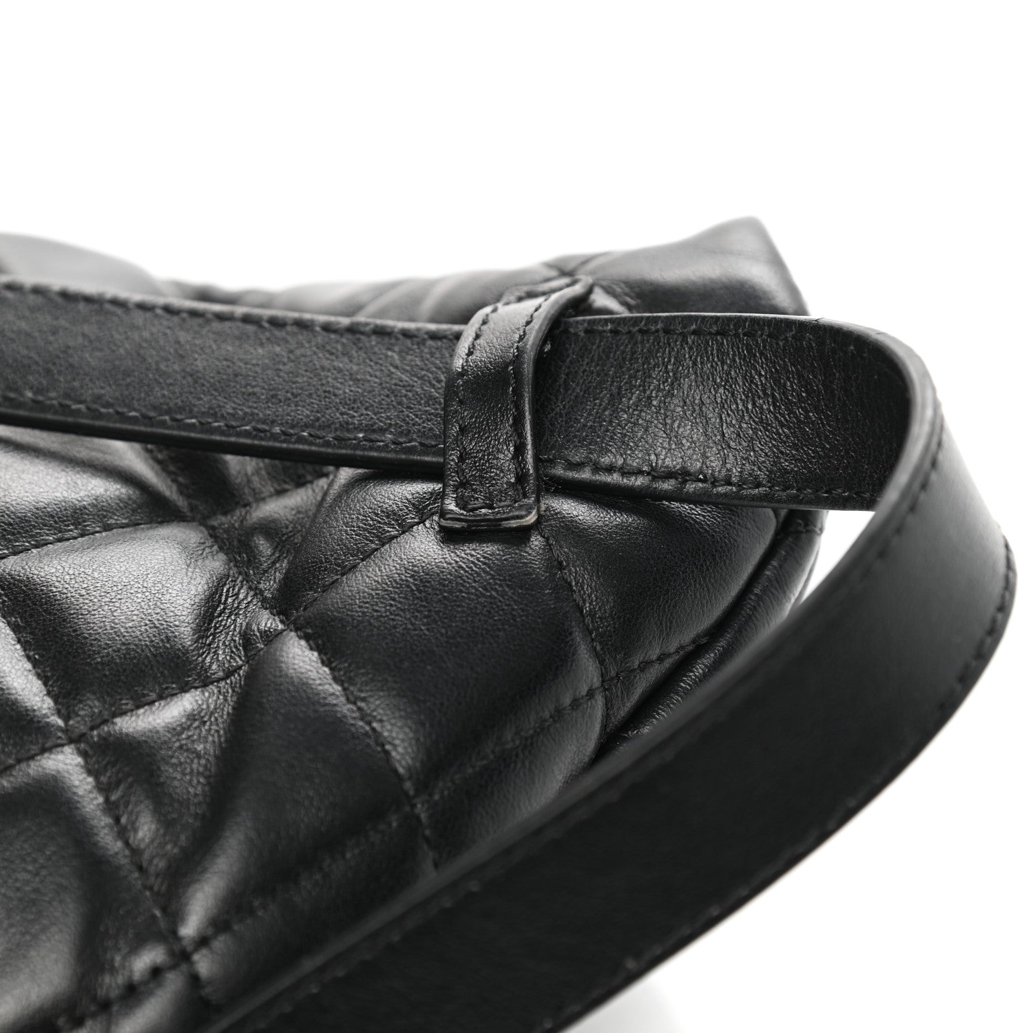 Chanel Lambskin Quilted Waist Belt Bag Black 15 of 16