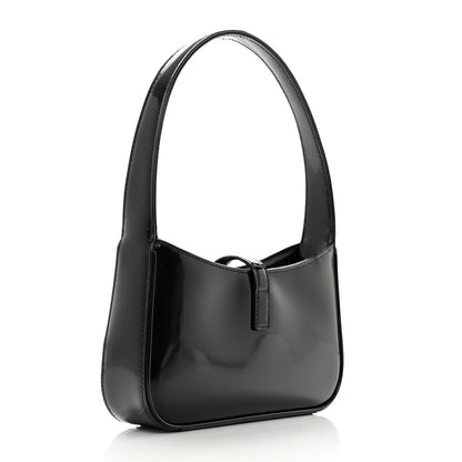 Saint Laurent Patent Calfskin Le 5 A 7 Mini Hobo Black 2 of 10