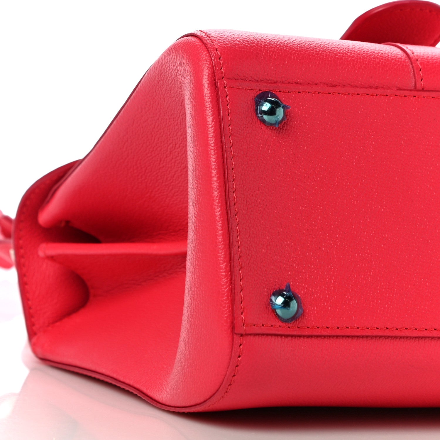 Delvaux Grained Calfskin Mini Brillant Satchel Pink 9 of 12
