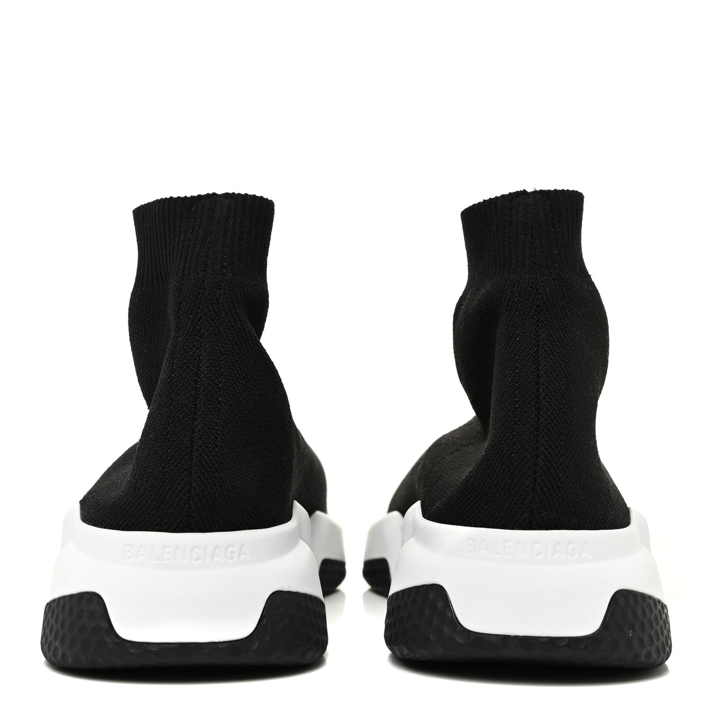 Neoprene Knit Womens Speed Sneakers 38 Black White