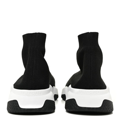Balenciaga Neoprene Knit Womens Speed Sneakers 38 Black White 3 of 7