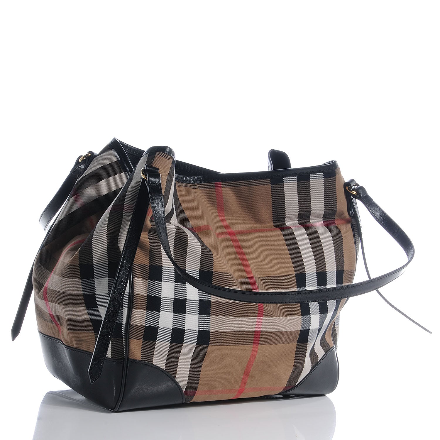Burberry Bridle Calfskin House Check Medium Canterbury Hobo 3 of 12