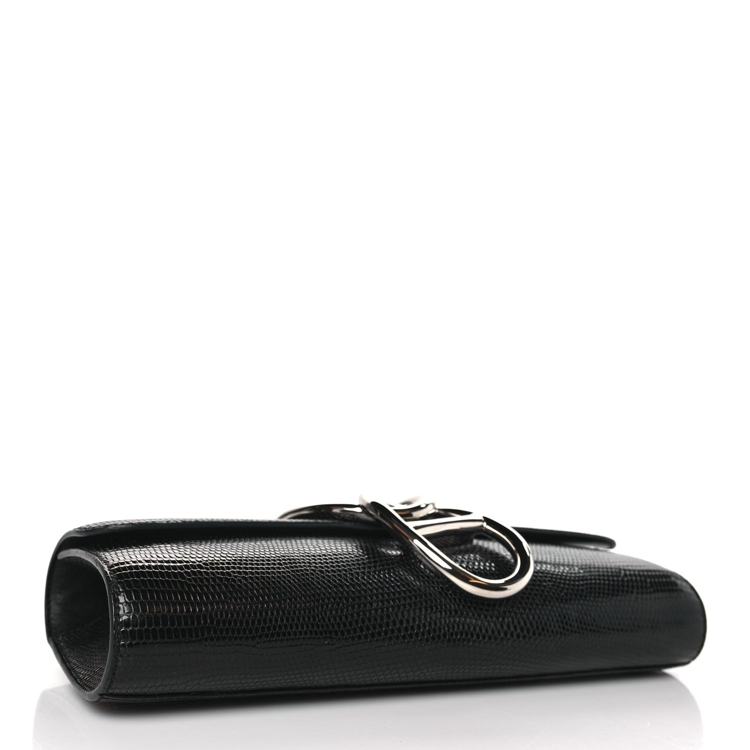 Hermes Lizard Egee Clutch Black 4 of 9