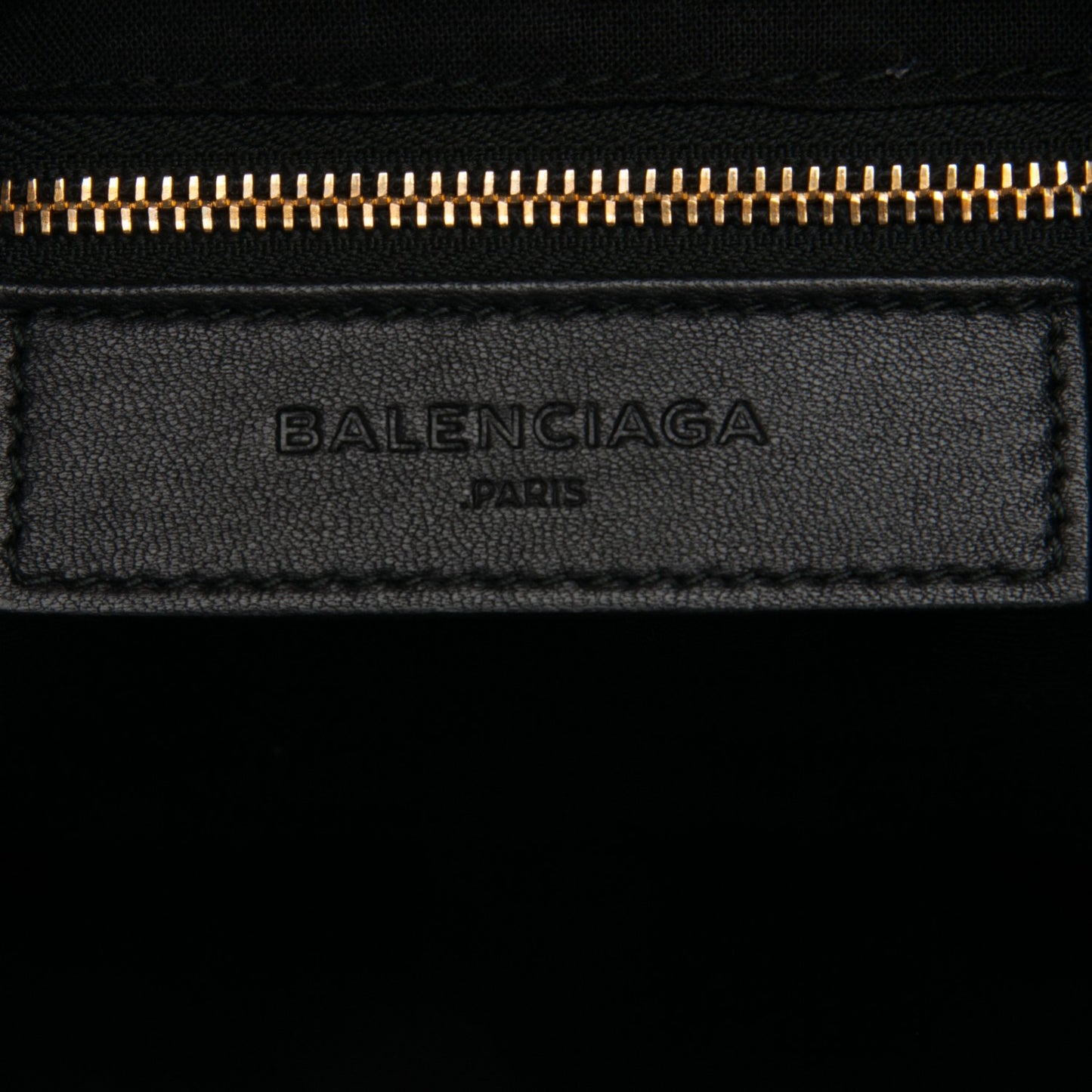 Chevre Gold Metallic Edge Hardware Velo Black