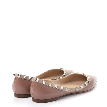 Valentino Garavani Nappa Rockstud Ballerina Flats 40 Poudre 4 of 13