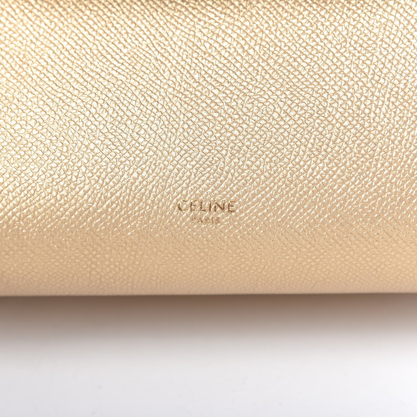 Laminated Calfskin Nano Belt Bag Gold