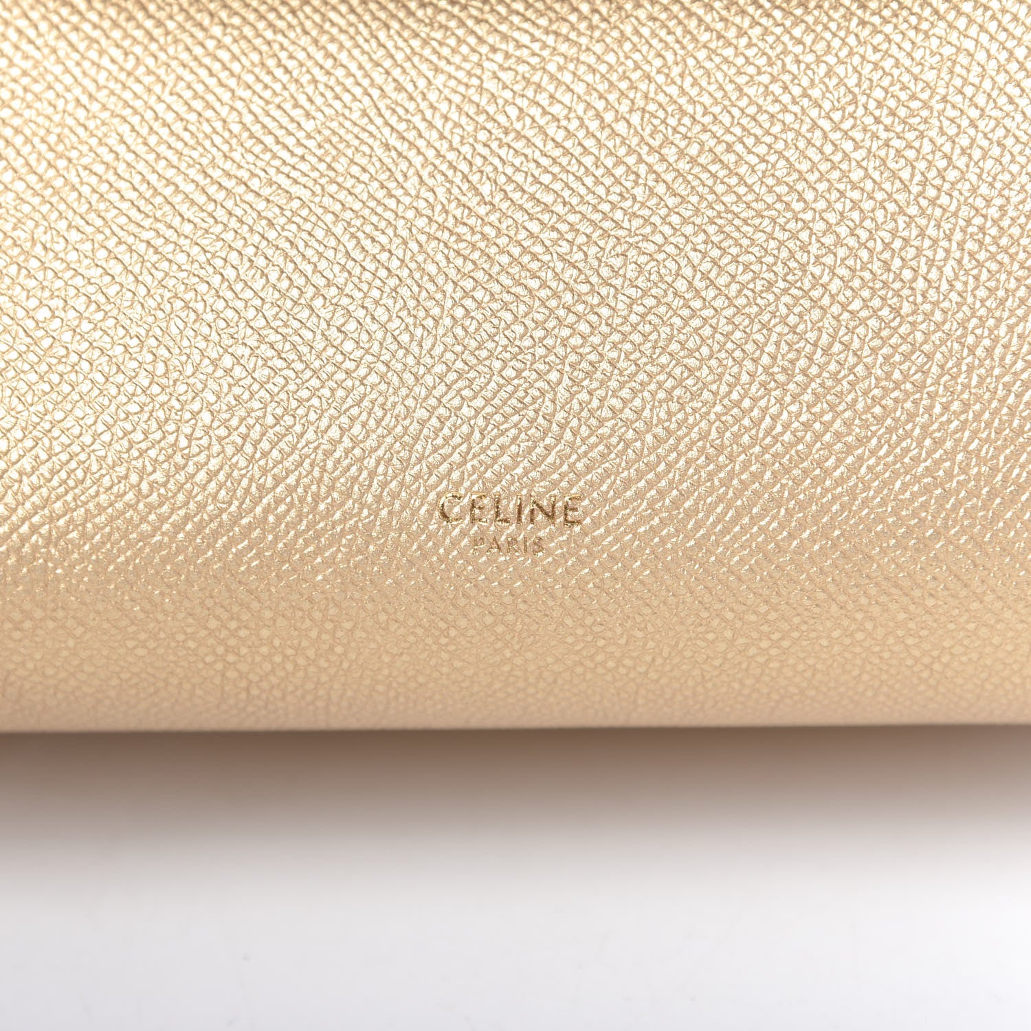 Celine Laminated Calfskin Nano Belt Bag Gold 8 of 9